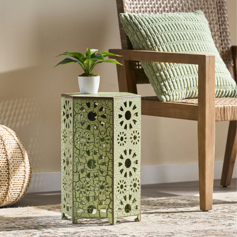Table d'appoint 12 po ELiana, H 18,5 po x l 12 po x P 10,5 po, Vert