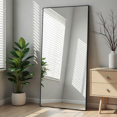 Miroirs muraux pleine longueur 71 po x 26 po en aluminium avec support