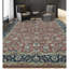 Tapis rouille et bleu marine de haute qualité noué à la main