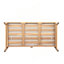 Canapé de patio en bois d'acacia avec coussin résistant à l'eau