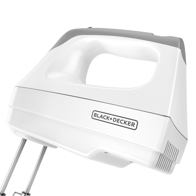 BLACK+DECKER MX3000 Black And Decker White 6 Speed Hand Mixer - White
