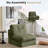 Boneless 8.3" Futon Mattress, Folding Sofa Bed,Modern Corduroy Upholstered Sofa - Comfortable Accent Chair,Set Of 2-746466054