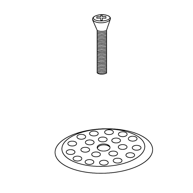Dome Strainer with Screw, Brushed Bronze Brilliance