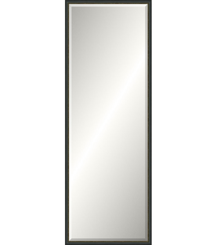 Miroir vieilli noir patiné, Slim Leaner