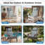  Ensemble de coussins de chaise de patio à haut dossier de 2, 47 x 21 x 2,4 po-1318875301