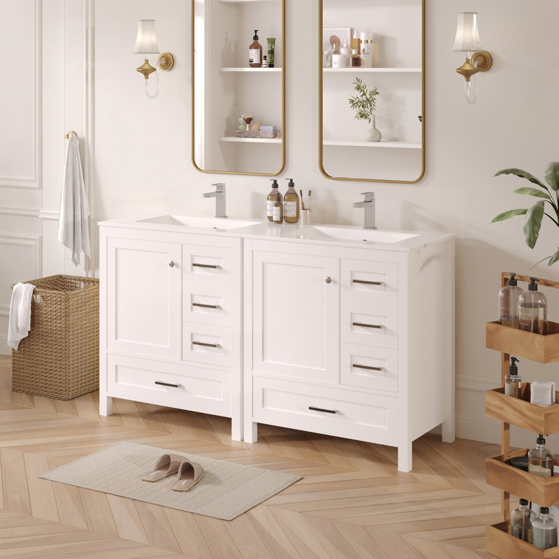 30" Single Bathroom Vanity With Ceramic Top