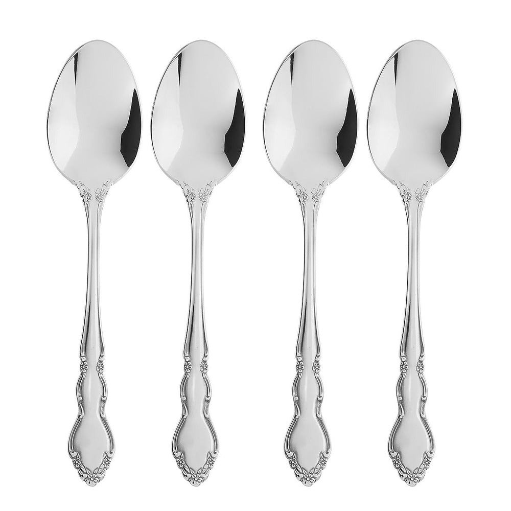 Oneida Dover Flatware Teaspoons, 18/10 Stainless Steel (Set of 4) Oneida