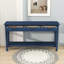 Console rustique en nid d'abeille avec 3 tiroirs de rangement et tablette ouverte-2095061728