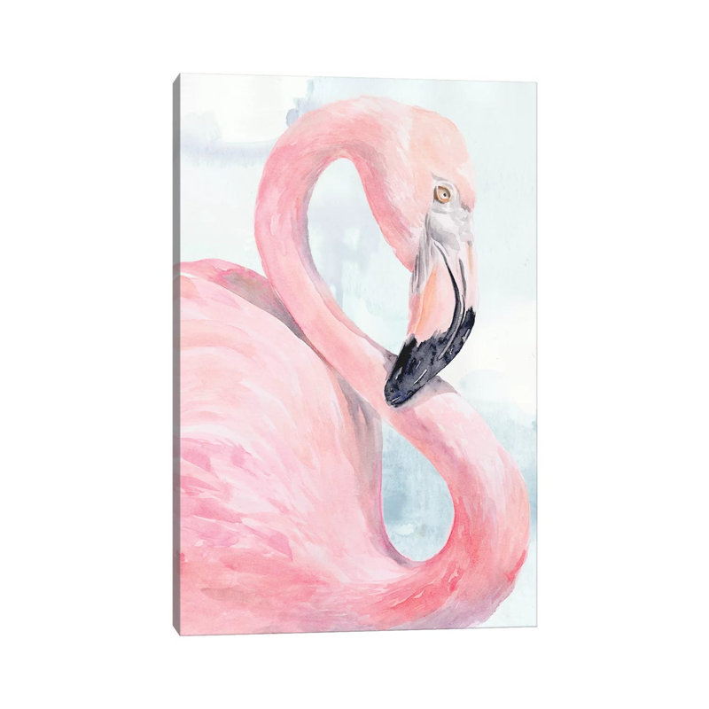 Pink Flamingo Portrait by Jennifer Paxton Parker - Wrapped Canvas Gallery-Wrapped Canvas Giclée