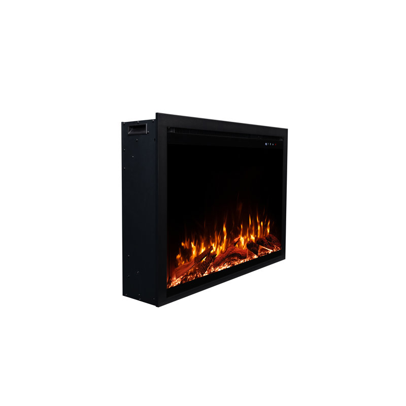 Fireplug Pro Smart Electric Fireplace Insert with Fire Crackle Sound, 25"H x 31"W x 7.88"D