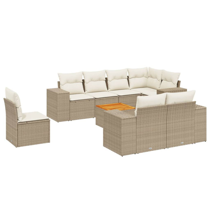  Garden Sofa Set Beige