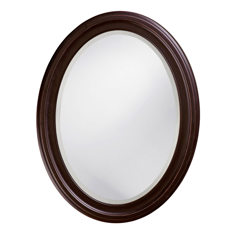Cardale Solid Wood Oval Mirror, Oil Rubbed Bronze