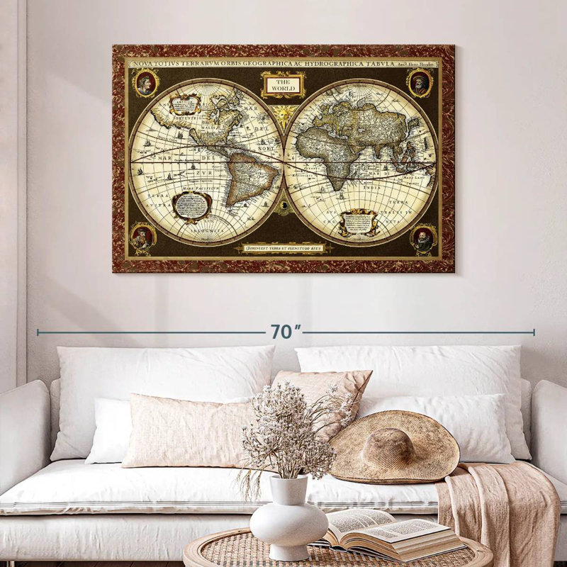 Carte du monde Aliaz, H 32 po x l 48 po