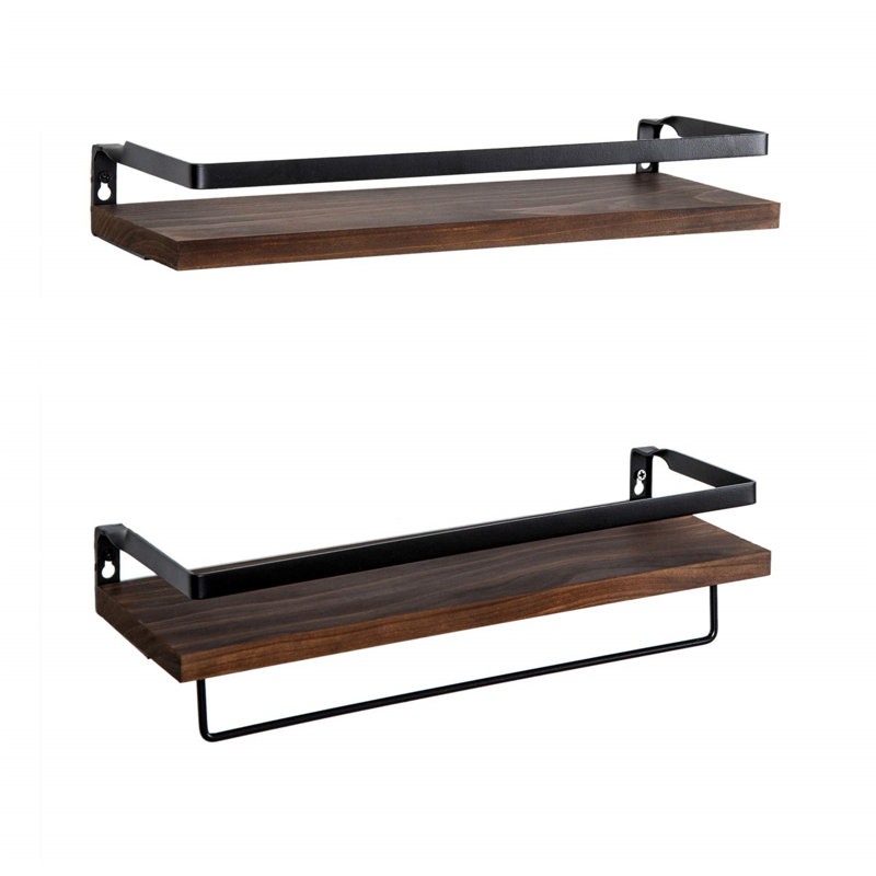 Mayall 2 Piece Accent Shelf, Brown