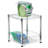 Metal Height-Adjustable Wire Shelf with Basket (15" W x 16" H x 14" D)