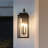 Seyler 31-inch 3-light Textured Black Exterior Wall Sconce with Clear Glass-1639467066-1639467063-1639467069