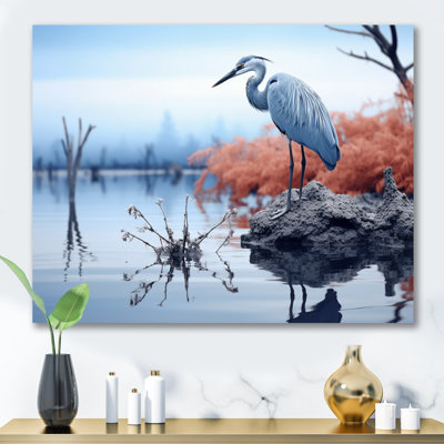 " Heron Silent Waters Blue "