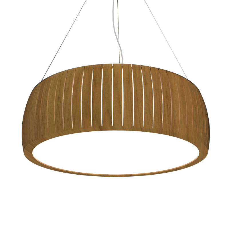 Barril Chandelier, 7.41" H x 19.5" W x 19.5" D, Louro Freijó, 3