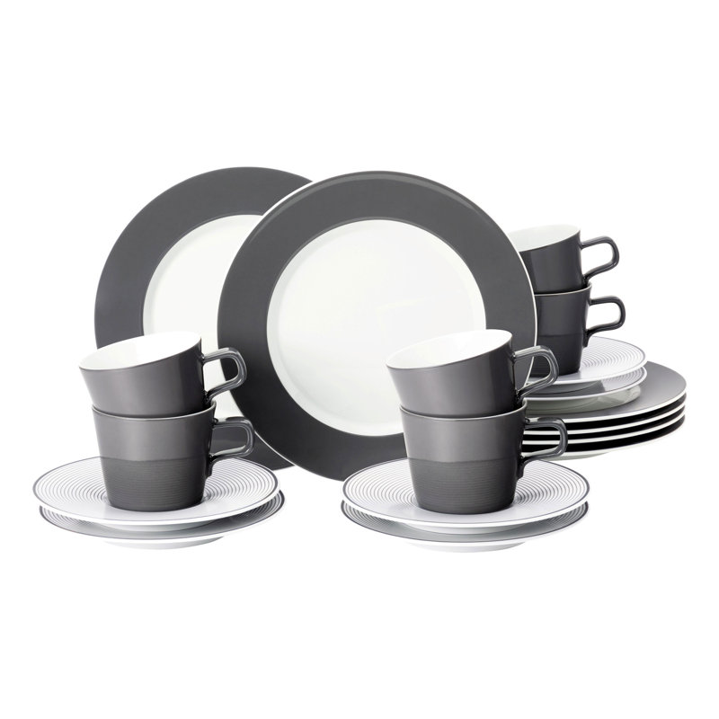 Piece Porcelain Dinnerware Set - Service for 6