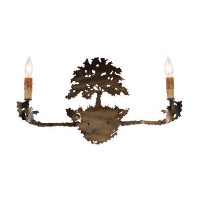 Lampe murale bougie 2 lumières