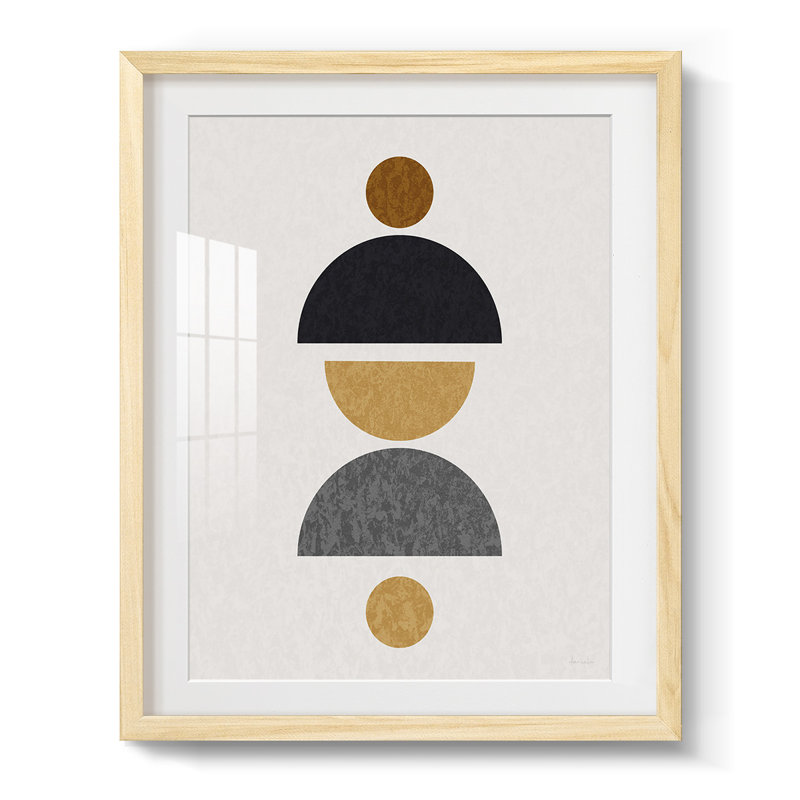 Shapely Center -Framed Print, Natural, 28.5" H x 20.5" W