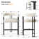 Colrain 24" Upholstered Velvet Solid Back Counter Stool