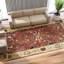 Hand-Knotted High-Quality Red and Ivory Area Rug