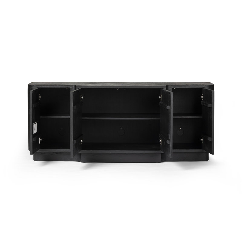 Allandale 72'' W Solid Wood Sideboard, Black