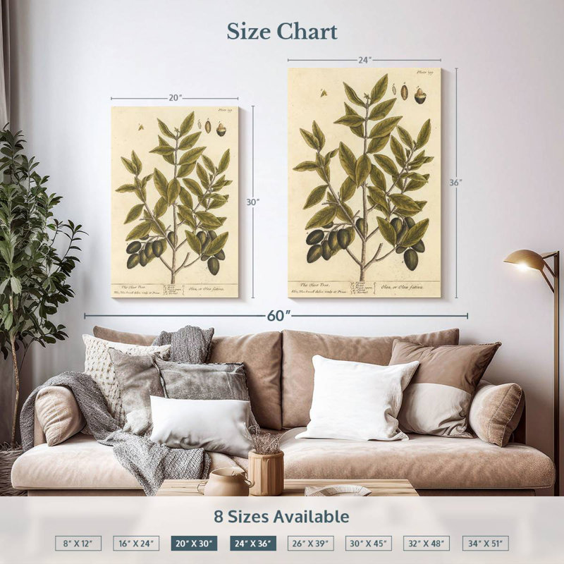 Keiri Olive Branch II, 36" H x 24" W