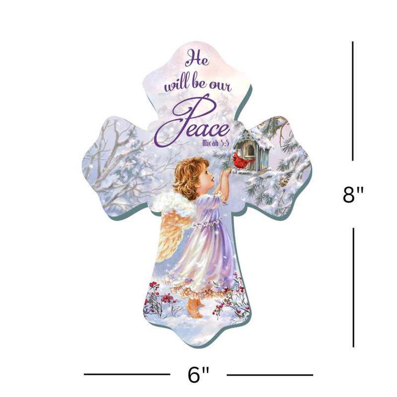 He Will Be Our Peace Wooden Cross