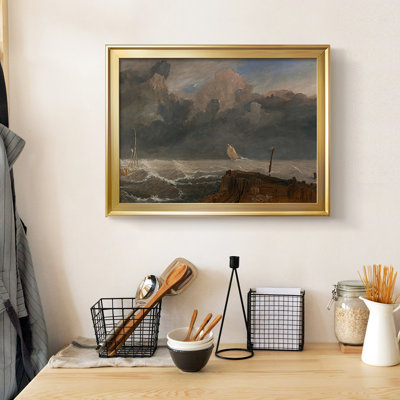 Port Ruysdael-J.M.W. Toile tendue avec châssis Turner, 1827