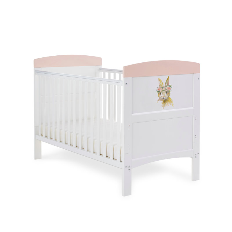 Grace Inspire Cot Bed - Water Colour Rabbit