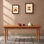 Ash wood simple rectangular dining table