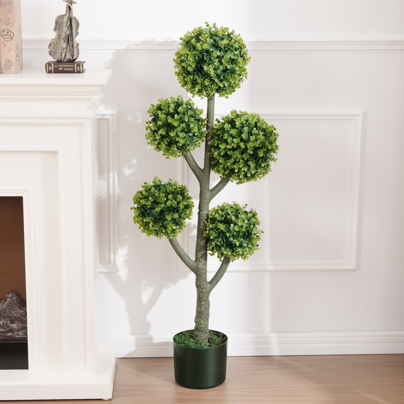 Topiaire de buis artificiel en pot