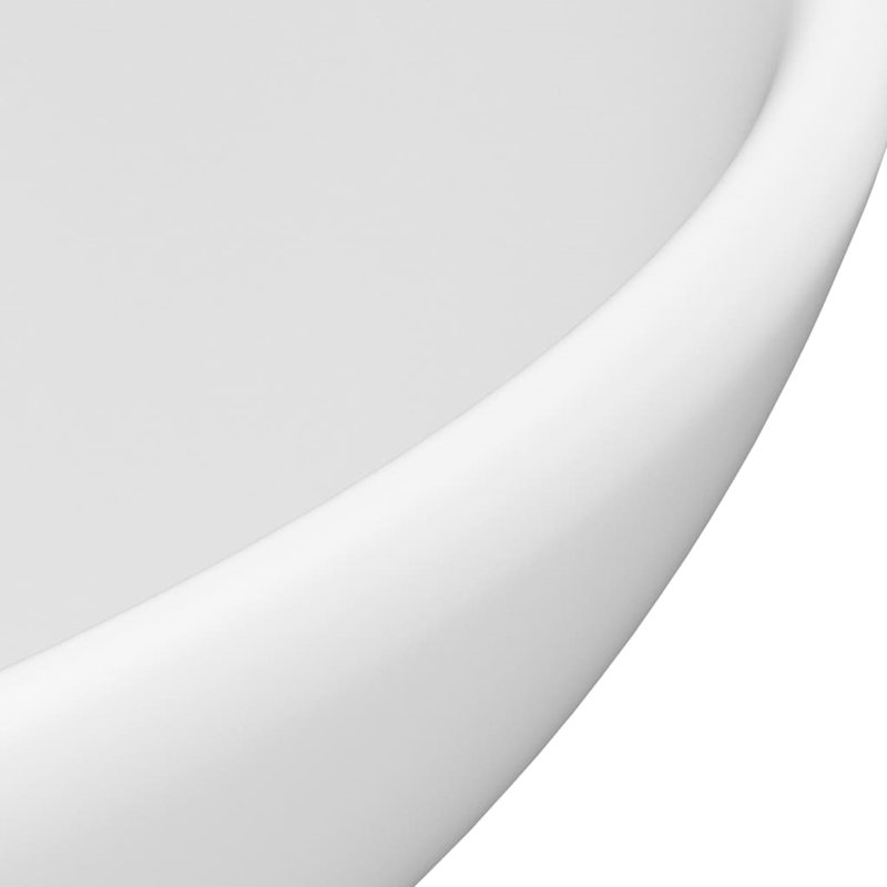 Belfry Bathroom Yogi 325mm L x 325mm W Ceramic Circular Countertop Basin Sink, White