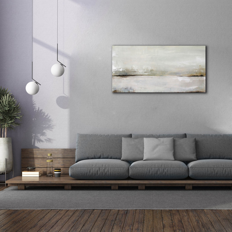 "Vue du Rhin" par Karen Hale, H 30 po x l 60 po x P 1,5 po