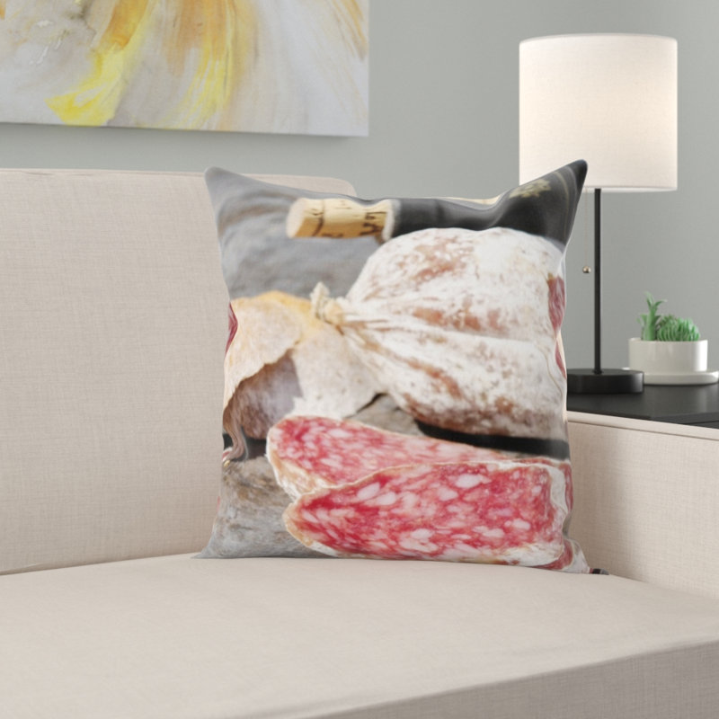 Salami Throw Pillow