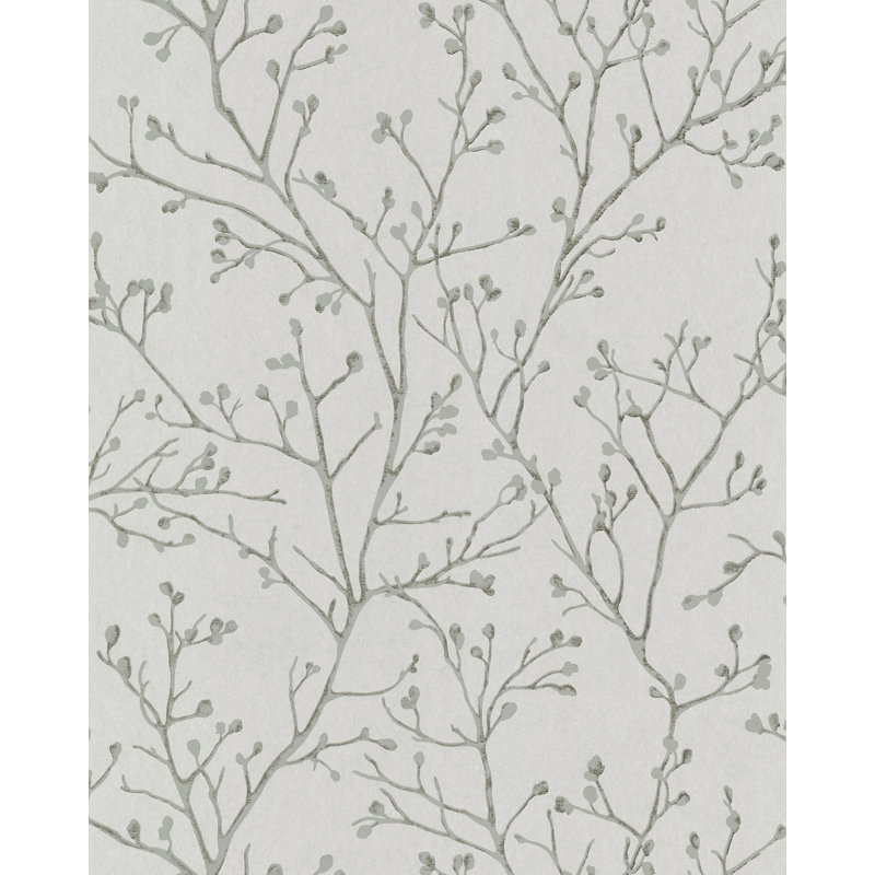 Rouleau de papier peint L 33 pi x l 20,9 po Kaidynn, Gris