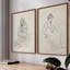 Croquis rétro - impression sur estampe numérique - ensemble de 2-865773276-865773278