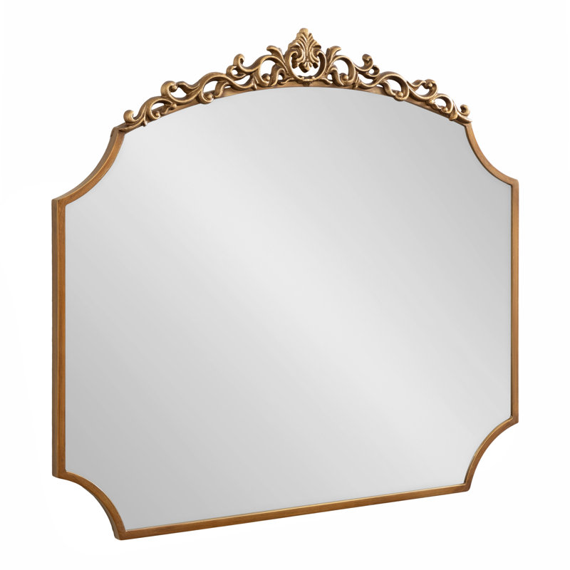 Jervaris Ornate Scalloped Wall Mirror, 32" x 36"