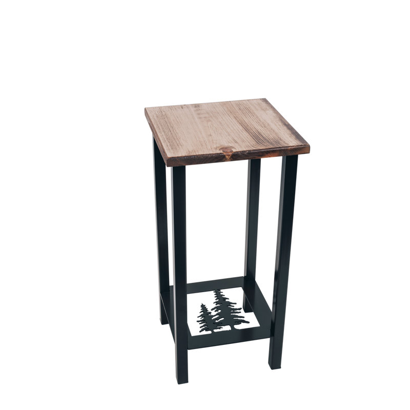 Kepini Solid Wood Top End Table