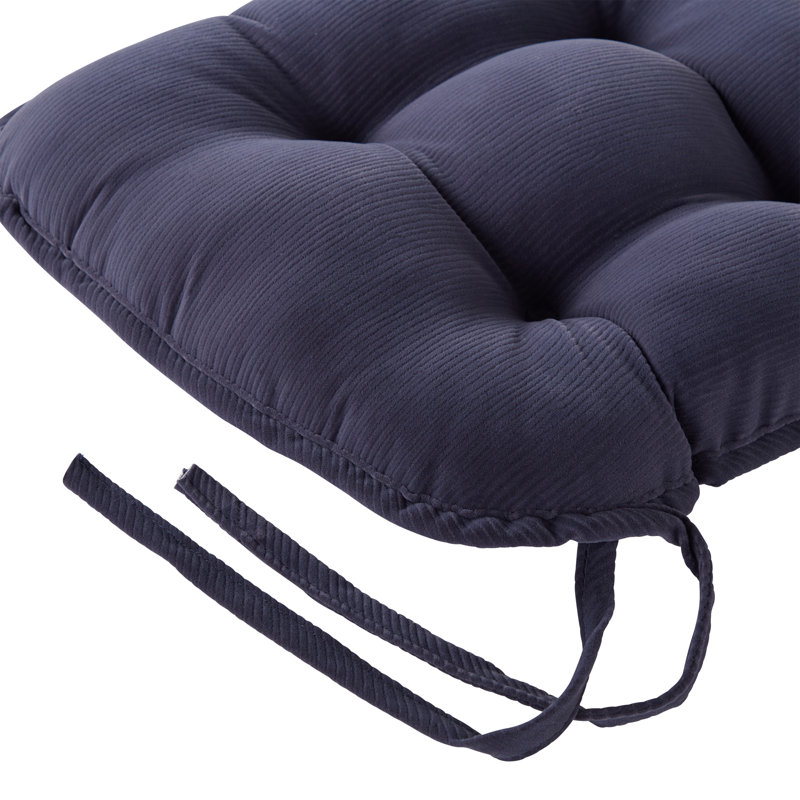 Coussin de siège d'intérieur réversible en velours côtelé, Set of 2, New Haven