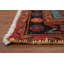 Tapis de couloir géométrique en laine fait à la main 3 x 11 po