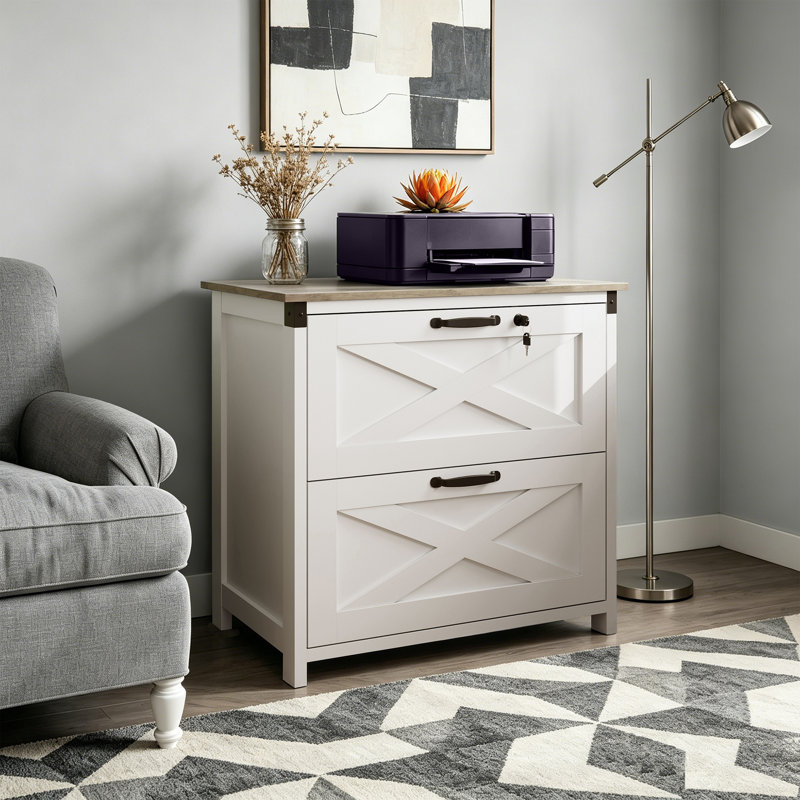 Classeur en bois, classeur, Blanc