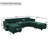 Vashudev 116.6'' Velvet Modular Upholstered Sectional Sofa 8-Pieces Modern Storage Couch-143691479