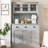 71" Kitchen Hutch Storage Cabinet With Charging Station-1906738379