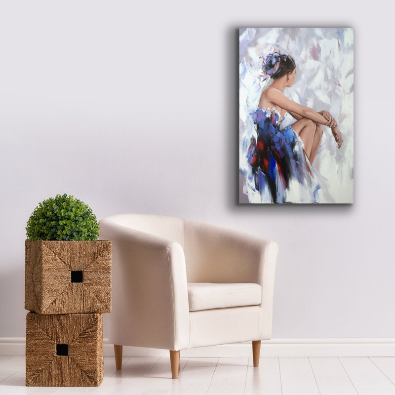 «Be derrière le miroir 2» par Alexander Gunin, art mural sur toile, H 40 po x l 26 po x P 1,25 po