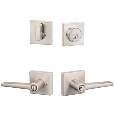 Basel Square Entry Lever With Deadbolt Combo