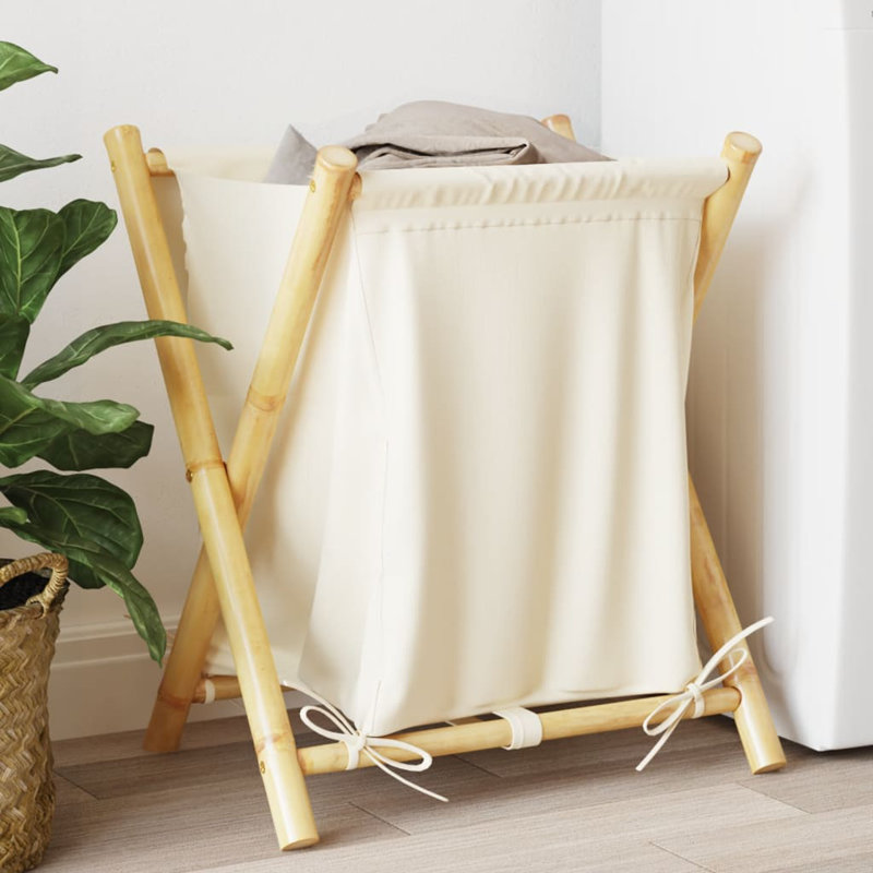 Bamboo Laundry Cart