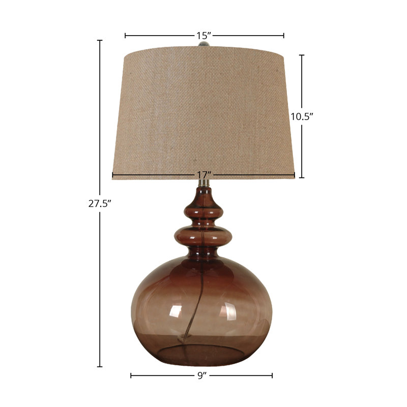 Lampe de table en verre